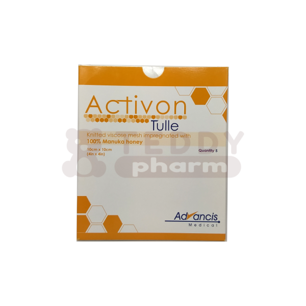 Activon Tulle Manuka Wundauflage 10 x 10 cm 5 Stk.