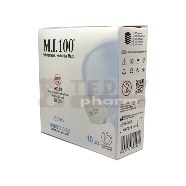 T02247 FFP2 Atem­schutz­mas­ke CE2163 10 Stk. weiß