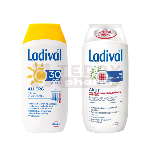 LADIVAL Sparset Allergische Haut Gel LSF 30 + Ladival Allergische Haut Akut Gel