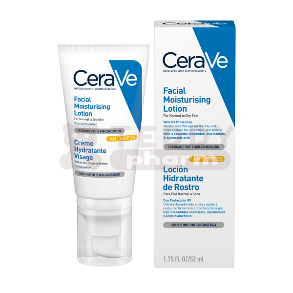 CeraVe Feuchtigkeitsspendende Gesichtscreme LSF 25 50 ml