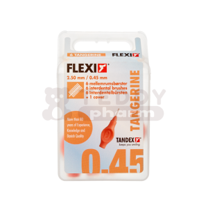 TANDEX Flexi Interdentalbürsten PHD 0.45 ISO 1 Tangerine 6 St