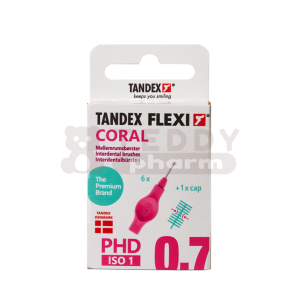 TANDEX Flexi Interdentalbürsten PHD 0.7 ISO 1 Coral 6 St