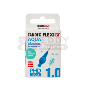 TANDEX Flexi Interdentalbürsten PHD 1.0 ISO 2 Aqua 6 St