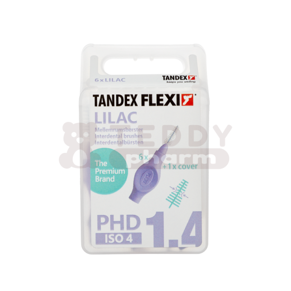 TANDEX Flexi Interdentalbürsten PHD 1.4 ISO 4 Lilac 6 St