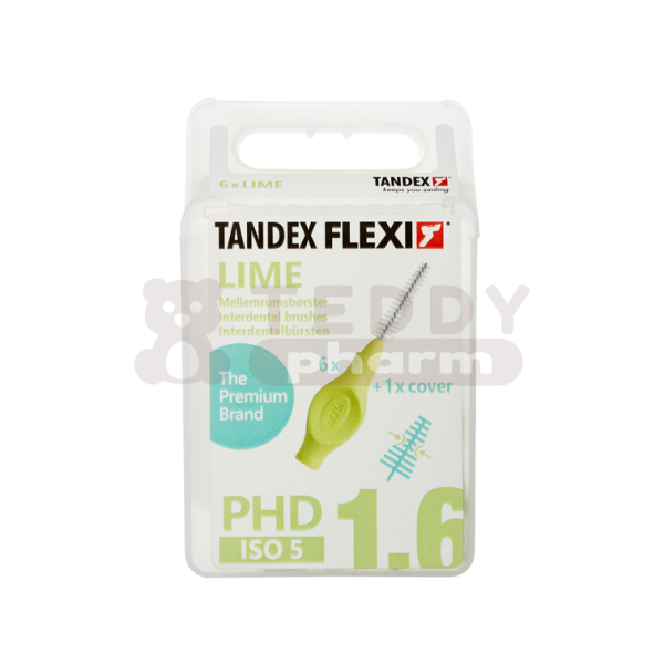 TANDEX Flexi Interdentalbürsten PHD 1.6 ISO 5 Lime 6 St
