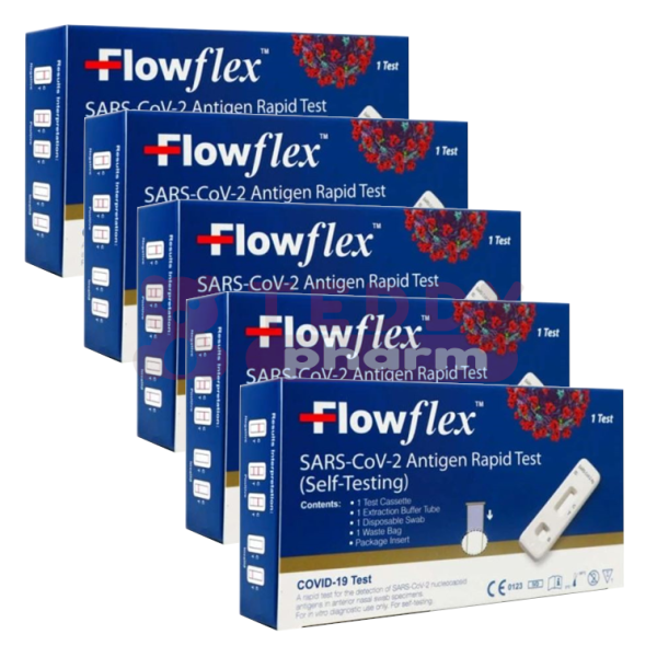 ACON Flowflex SARS-CoV-2-Antigen Nase Selbsttest 5 x 1 St
