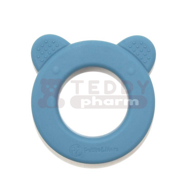 PETITE&MARS Silicon Beißring Beary Dusty Petrol Blue 0 M+