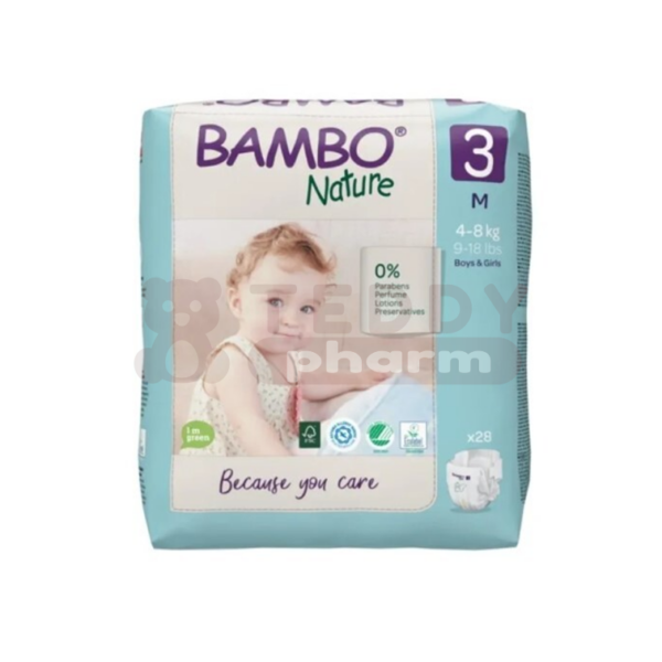 ABENA Bambo Nature Windel 4-8 kg Gr. 3 28 St