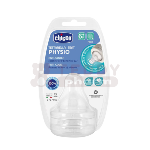 CHICCO Physiologischer Anti-Kolik-Sauger 6 M+ 2 St