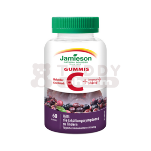 JAMIESON Vitamin C (125 mg) + Immun Schield Gummis Schwarze Holunder 60 Pas