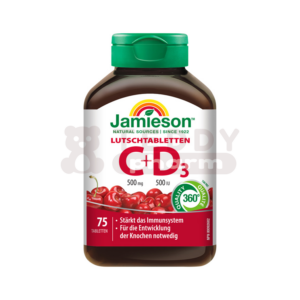 JAMIESON Vitamin C & D3 500 mg/500 IU Sauerkirsche 75 Tbl