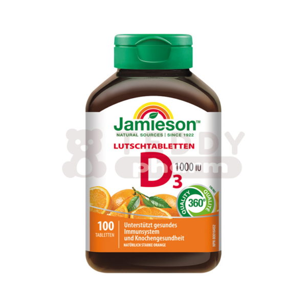 JAMIESON Vitamin D3 1000 IU Orange 100 Tbl