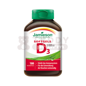 JAMIESON Vitamin D3 1000 IU Softgels 180 Kps