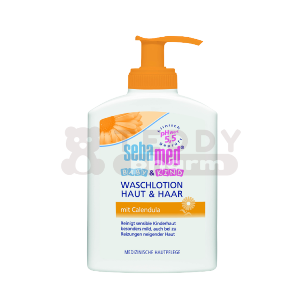 SEBAMED Baby & Kind Waschlotion Haut & Haar mit Calendula 200 ml