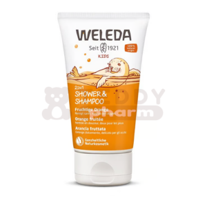 WELEDA Kids 2in1 Shower & Shampoo Fruchtige Orange 150 ml