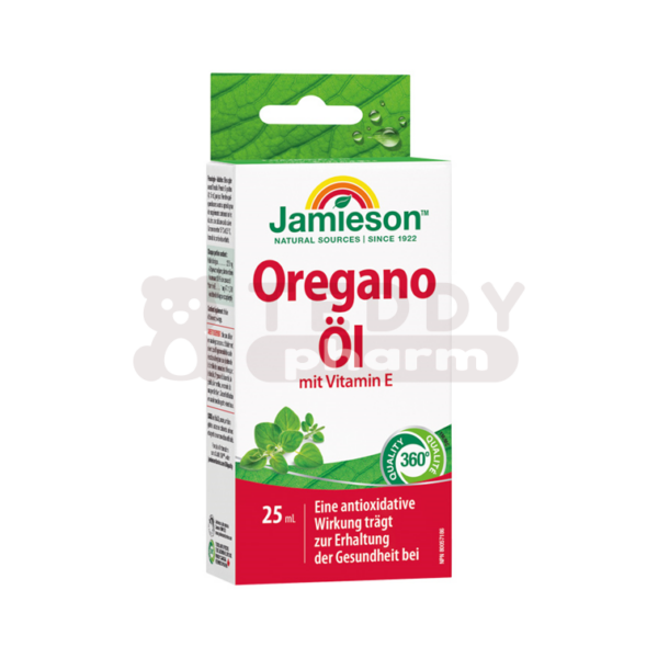 JAMIESON Extra-Stark Oregano Öl mit Vitamin E 25 ml pack