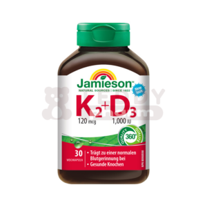 JAMIESON Vitamin K2 & D3 120 µg/1000 IU 30 Kps