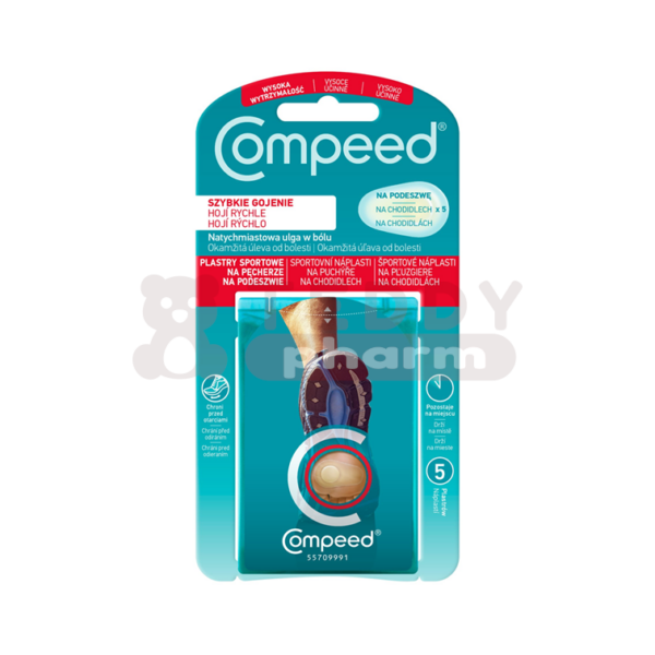 COMPEED Blasenpflaster unter den Füßen 5 St