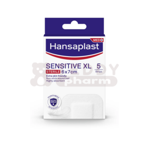Hansaplast Sensitive XL steril 6 x 7 cm 5 St