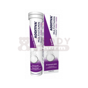 ADDITIVA Multivitamin + Mineral + Coffein Ananas Brausetabletten 20 St