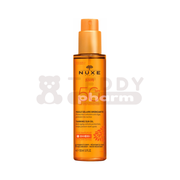NUXE Sun Tanning oil for Face and Body Low Protection SPF 50 150 ml