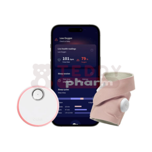 OWLET Dream Sock: Medizinisch zertifiziertes Pulsoximeter für Babys dusty rose