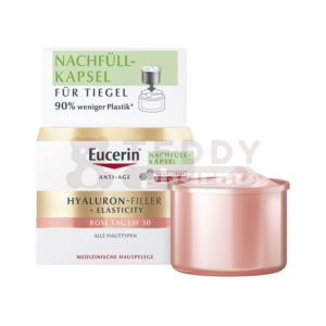 EUCERIN Anti-Age Hyaluron-Filler + Elasticity Rose LSF 30 Nachfüllpack 50 ml