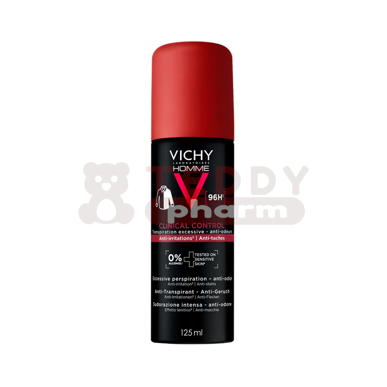 VICHY Homme Deo Spray Aero 96h 125 ml