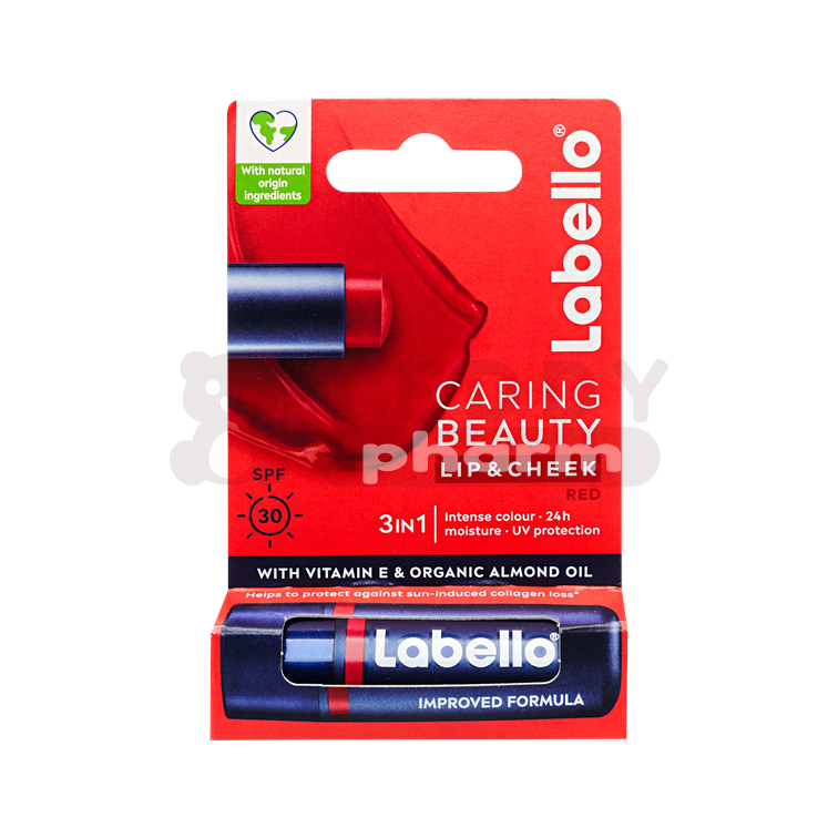 6001051006137 NIVEA Labello Caring Beautie Red Lippenpflege 4,8 g NIVEA Labello Caring Beautie Red Lippenpflege 4,8 g
