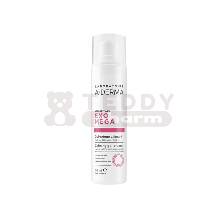 3282770401172 A-DERMA Exomega Gesicht Beruhigende Gel-Creme 40 ml