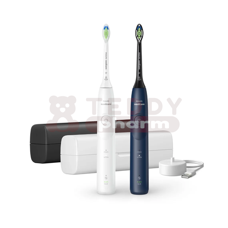 8720689021708 Philips Sonicare 5500 HX7119 01 White and Navy Blue Set 2 St Philips Sonicare 5500 HX7119 01 White and Navy Blue Set 2 St