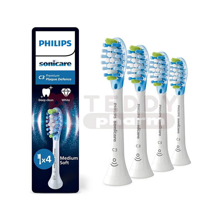 8720689035859 Philips Sonicare C3 Premium Plaque Defense HX9044 87 weiß 4 St Philips Sonicare C3 Premium Plaque Defense HX9044 87 weiß 4 St