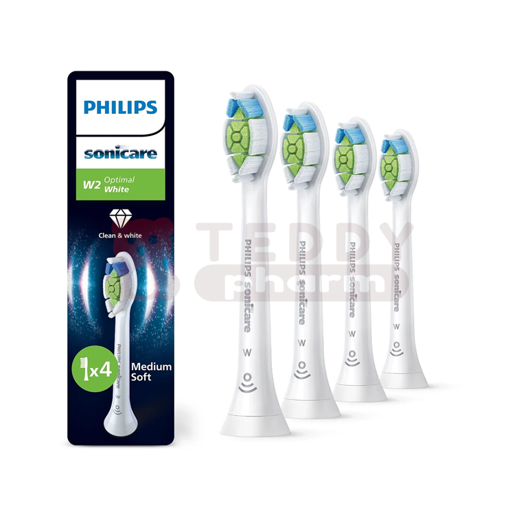 8720689036450 Philips Sonicare W2 Optimal White HX6064 87 weiß 4 St Philips Sonicare W2 Optimal White HX6064 87 weiß 4 St
