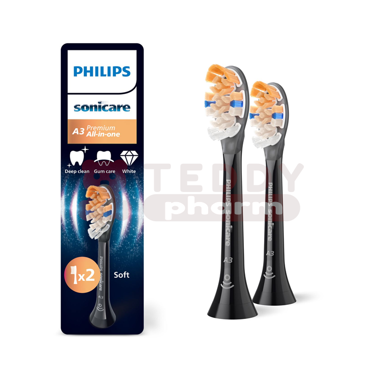 8720689036740 Philips Sonicare A3 Premium All-in-One HX9092 88 schwarz 2 St Philips Sonicare A3 Premium All-in-One HX9092 88 schwarz 2 St