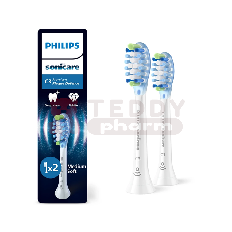 8720689036917 Philips Sonicare C3 Premium Plaque Defence HX9042 87 weiß 2 St Philips Sonicare C3 Premium Plaque Defence HX9042 87 weiß 2 St