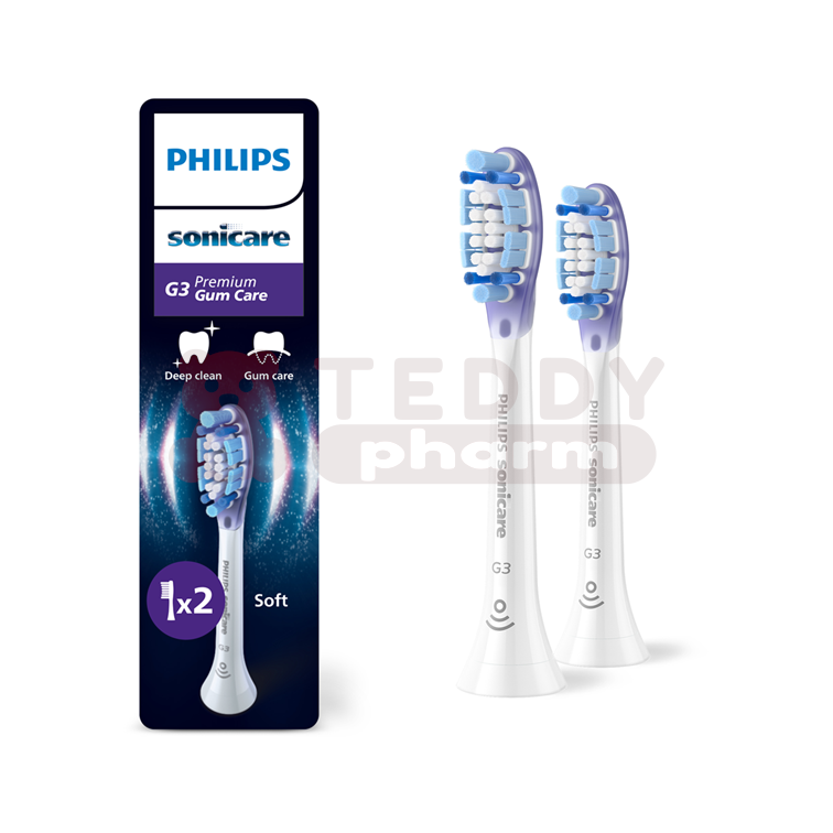 8720689036993 Philips Sonicare G3 Premium Gum Care HX9052 87 weiß 2 St Philips Sonicare G3 Premium Gum Care HX9052 87 weiß 2 St