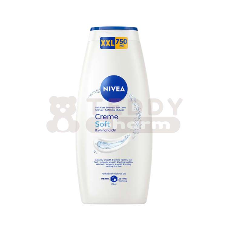 9005800218540 NIVEA Creme Soft & Almond Oil Pflegedusche 750 ml NIVEA Creme Soft & Almond Oil Pflegedusche 750 ml