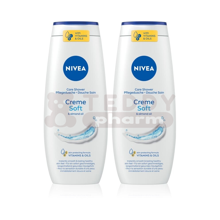 9005800358277 NIVEA Creme Soft Pflegendes Duschgel vorteilhafte Packung 2 x 500 ml