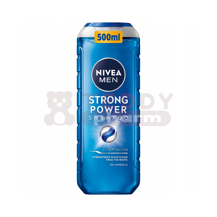 9005800388908 NIVEA MEN Strong Power Shampoo 500 ml