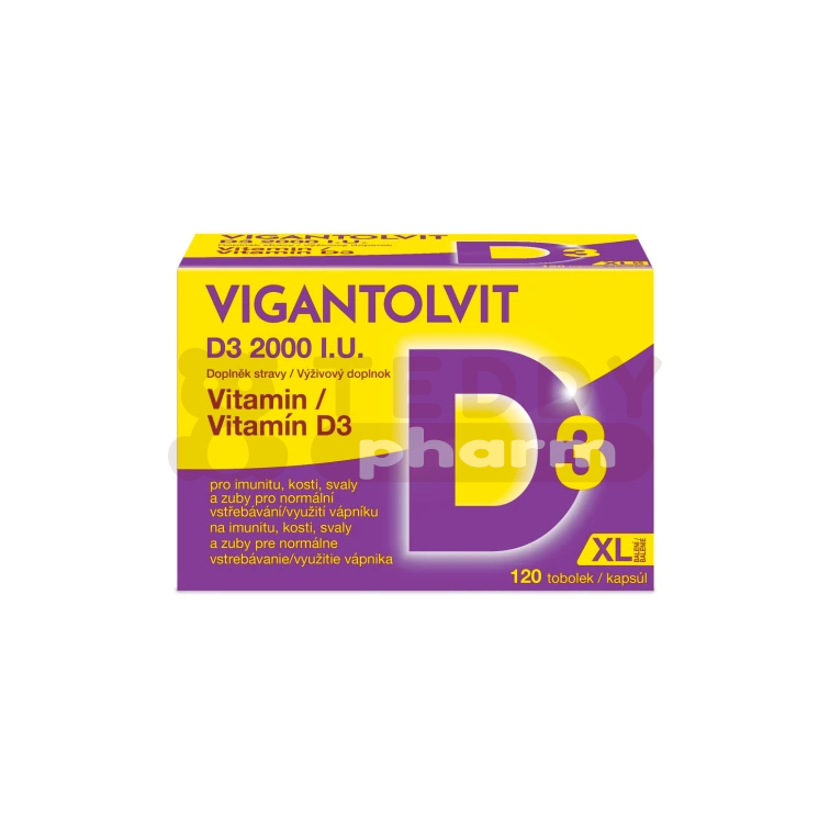 8006530180023 VIGANTOLVIT 2000 I.E. Vitamin D3 Weichkapseln 120 St
